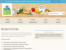 Tablet Screenshot of fitterfood.com